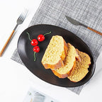Ceramic Serving Platters, 12" Black Serving Tray, Serving Plates, Set of 3 in 12 Inch in Matte Black, alternate view 5