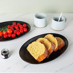 Ceramic Serving Platters, 12" Black Serving Tray, Serving Plates, Set of 3 in 12 Inch in Matte Black, alternate view 6