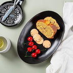 Ceramic Serving Platters, 12" Black Serving Tray, Serving Plates, Set of 3 in 12 Inch in Matte Black, alternate view 7