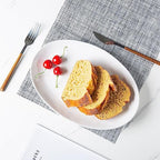 Ceramic Serving Platters, 12" White Serving Dishes, Dinner Plates, Set of 3 in 12 Inch in White, alternate view 5