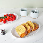 Ceramic Serving Platters, 12" White Serving Dishes, Dinner Plates, Set of 3 in 12 Inch in White, alternate view 6
