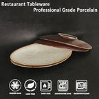Ceramic Serving Platters, Dinner Plate Set of 2, Large Serving Tray for Entertaining, for Dessert, Salad, alternate view 4