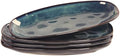 Ceramic Serving Platters - Set of 4 Oval Salad Plates for Entertaining, Modern Kitchen Dishes for Dinner, Fruit