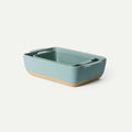 Ceramic Set of 2 Baking Dishes For Casserole, Banana Bread, Brownies, Broiling, Roasting, and Baking. 7x11 in
