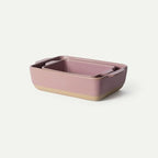 Ceramic Set of 2 Baking Dishes For Casserole, Banana Bread, Brownies, Broiling, Roasting, and Baking. 7x11 in