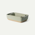 Ceramic Set of 2 Baking Dishes For Casserole, Banana Bread, Brownies, Broiling, Roasting, and Baking. 7x11 in