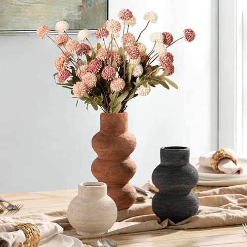 Ceramic Vase Set of 3 Home Decor Living Room Table Decorations, alternate view 2