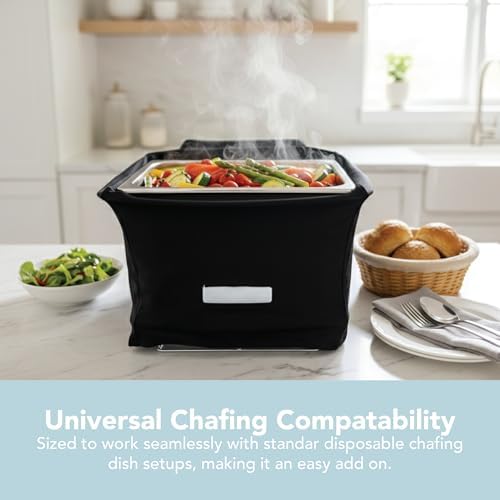 Chafer Wind Guard 2-Pack - Wind Blocker for 20 x 12 x 6.5In Disposable Chafing Dish Rack - Durable Fabric Dish, alternate