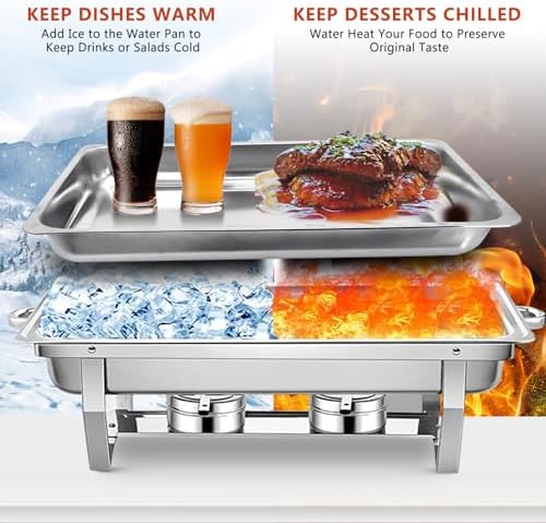 Chafing Dish Buffet Set Food Warmer Chafer Complete Set, alternate view 3