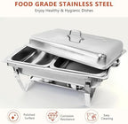 Chafing Dish Buffet Set Food Warmer Chafer Complete Set, alternate view 4