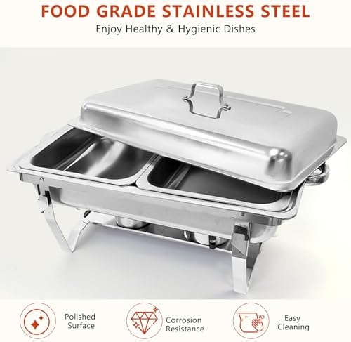 Chafing Dish Buffet Set Food Warmer Chafer Complete Set, alternate view 4