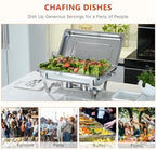 Chafing Dish Buffet Set Food Warmer Chafer Complete Set, alternate view 5