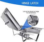 Chafing Dish for Buffet 5 Pack 8QT Stainless Steel Food Warmer in Silver, alternate view 3