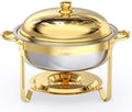 Chafing Dishes for Buffet 1 Pack, 6QT Gold Food Warmers for Parties Buffet Servers, Warming Trays for Wedding