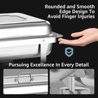 Chafing Dishes for Buffet 2 Pack 8QT Buffet Servers and Warmers, alternate view 4