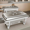 Chafing Dishes for Buffet 2 Pack, Full Pan Stainless Steel Chafing Dish Buffet Set