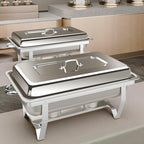 Chafing Dishes for Buffet 2 Pack, Full Pan Stainless Steel Chafing Dish Buffet Set