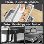 Chafing Dishes for Buffet 4 Pack, 9QT Chafing Dish High Grade Stainless Steel Chafer Complete Set, Steel Handle, alternate