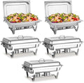 Chafing Dishes for Buffet 5 Pack, 9 QT Full Pan Stainless Steel