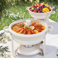 Chafing Dishes for Buffet, 6QT 2 Pack Round Maifanite-Coated