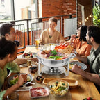 Chafing Dishes for Buffet Set of 4, 5QT Buffet Servers and Warmers, Round Catering Food Warmers Stainless Steel, alternate