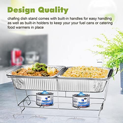 Chafing Wire Rack Buffet Stand - 12 Pack Full Size Racks For Dish Serving Trays Food Warmer catering supplies, alternate view