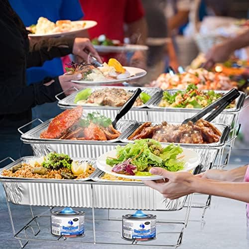 Chafing Wire Rack Buffet Stand - 24 Pack Full Size Racks For Dish Serving Trays Food Warmer catering supplies, alternate view