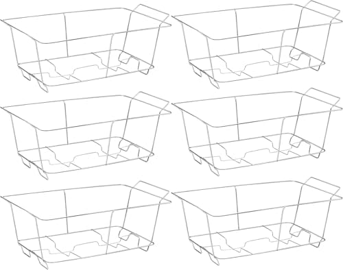 Chafing Wire Rack Buffet Stand - 6 Pack Full Size Racks Serving Food Warmer