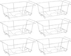 Chafing Wire Rack Buffet Stand - 6 Pack Full Size Racks Serving Food Warmer