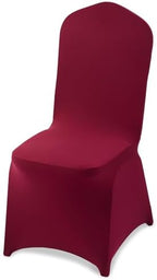Chair Covers, Polyester Spandex Chair Cover, Stretch Slipcovers for Wedding Party Dining Banquet Flat-Front