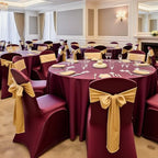 Chair Covers, Polyester Spandex Chair Cover, Stretch Slipcovers for Wedding Party Dining Banquet Flat-Front, alternate view 2
