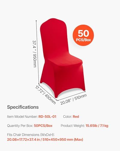 Chair Covers, Polyester Spandex Chair Cover, Stretch Slipcovers for Wedding Party Dining Banquet Flat-Front, alternate view 3