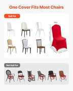 Chair Covers, Polyester Spandex Chair Cover, Stretch Slipcovers for Wedding Party Dining Banquet Flat-Front, alternate view 6