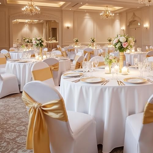 Chair Covers, Polyester Spandex Chair Cover, Stretch Slipcovers for Wedding Party Dining Banquet Flat-Front, alternate view 2