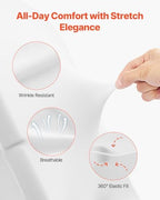 Chair Covers, Polyester Spandex Chair Cover, Stretch Slipcovers for Wedding Party Dining Banquet Flat-Front, alternate view 5