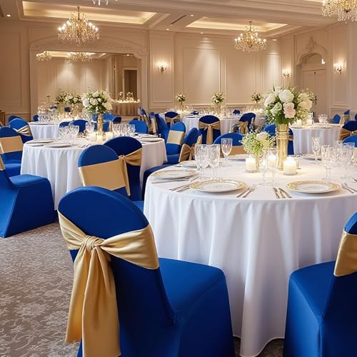 Chair Covers, Polyester Spandex Chair Cover, Stretch Slipcovers for Wedding Party Dining Banquet Flat-Front, alternate view 2