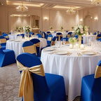 Chair Covers, Polyester Spandex Chair Cover, Stretch Slipcovers for Wedding Party Dining Banquet Flat-Front, alternate view 2