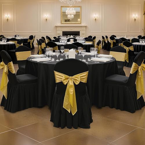Chair Covers, Polyester Spandex Chair Cover, Stretch Slipcovers for Wedding Party Dining Banquet Flat-Front, alternate view 2