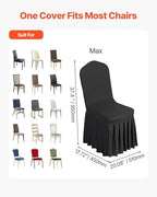 Chair Covers, Polyester Spandex Chair Cover, Stretch Slipcovers for Wedding Party Dining Banquet Flat-Front, alternate view 3