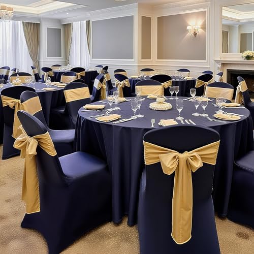 Chair Covers, Polyester Spandex Chair Cover, Stretch Slipcovers for Wedding Party Dining Banquet Flat-Front, alternate view 2