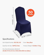 Chair Covers, Polyester Spandex Chair Cover, Stretch Slipcovers for Wedding Party Dining Banquet Flat-Front, alternate view 3
