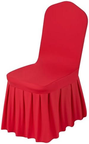 Chair Covers, Polyester Spandex Chair Cover, Stretch Slipcovers for Wedding Party Dining Banquet Flat-Front