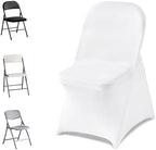 Chair Covers, Polyester Spandex Chair Cover, Stretch Slipcovers for Wedding Party Dining Banquet Flat-Front