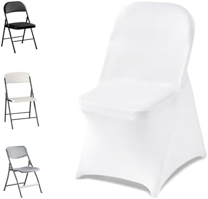 Chair Covers, Polyester Spandex Chair Cover, Stretch Slipcovers for Wedding Party Dining Banquet Flat-Front