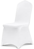 Chair Covers, Polyester Spandex Chair Cover, Stretchy Flat-Front Chairs Protective Slipcover, Universal Fitted