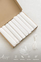Chair Sashes, Wedding Aisle Decorations, White, 16pcs in White, alternate view 5