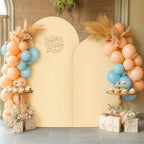 Champagne Arch Covers 2 Set 7.2 and 6ft Champagne Arch Backdrop Cover Spandex Fitted Wedding Arch Stand Covers, alternate