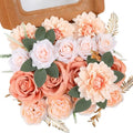 Champagne Artificial Flowers Combo Box Set for Wedding Bouquets Home Decor in Champagne