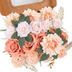 Champagne Artificial Flowers Combo Box Set for Wedding Bouquets Home Decor in Champagne