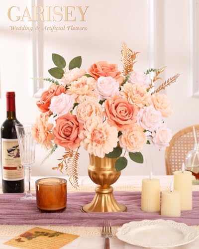 Champagne Artificial Flowers Combo Box Set for Wedding Bouquets Home Decor in Champagne, alternate view 2